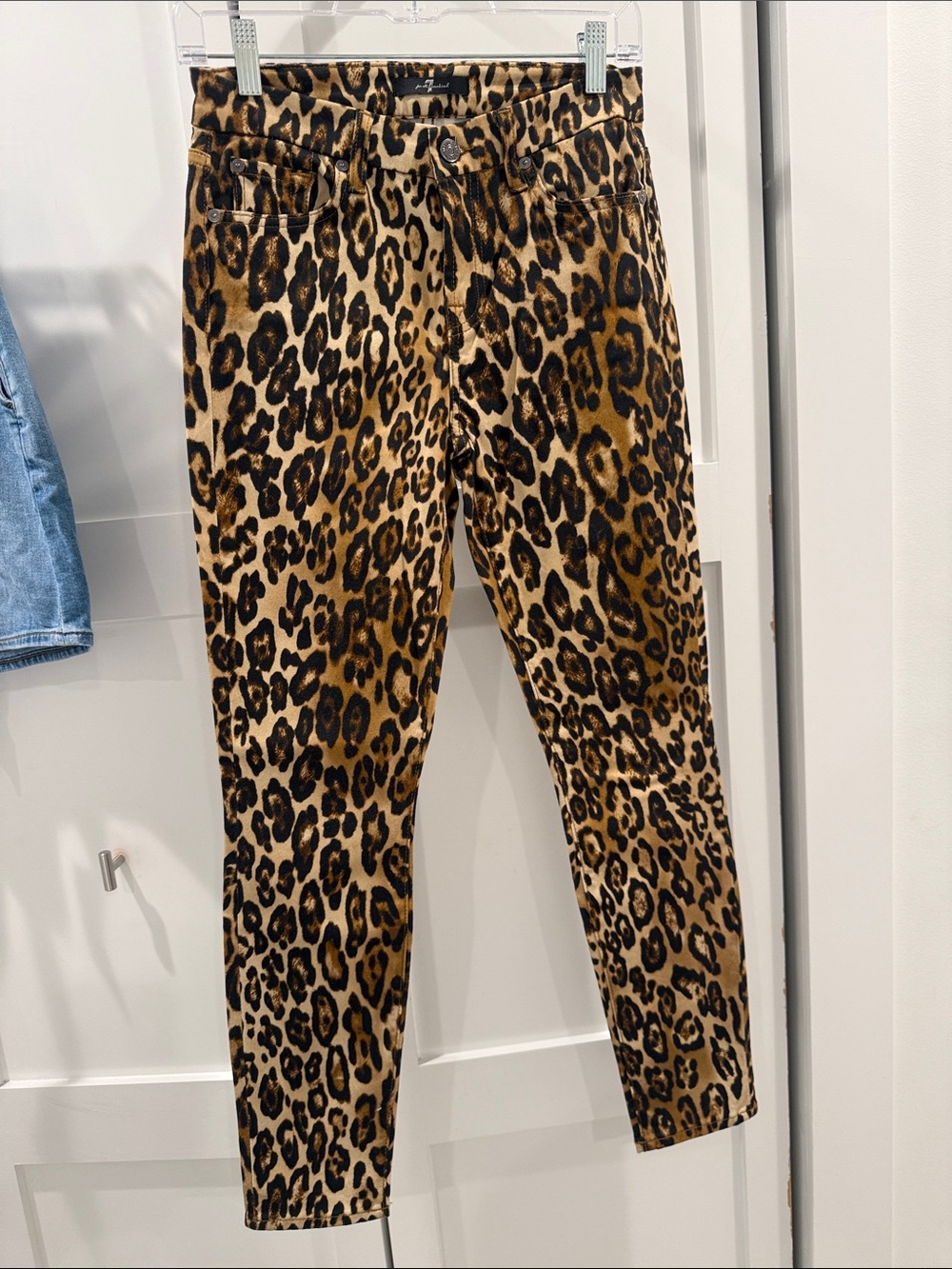7 for All Mankind - Women’s Skinny Leopard Print Jeans